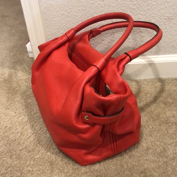 Kate Spade New York Red Leather Berkshire Road Stevie Shoulder Bag - Picture 2 of 5